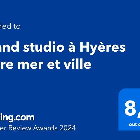 Grand Studio A Hyeres Entre Mer Et Ville Buitenkant foto